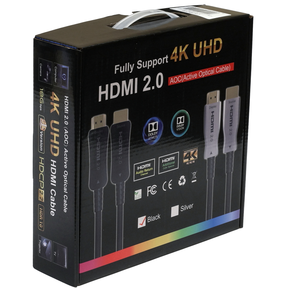 HDMI 2.0 Active Optical Cable 4K UHD 100m - buy in Kiev, Kharkov